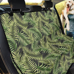 Green Tropical Palm Leaf Pattern Print Pet Car Back Seat Cover