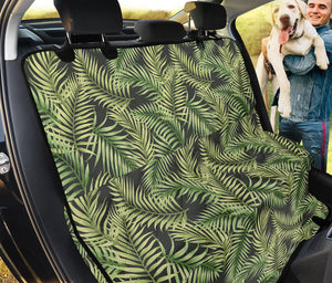 Green Tropical Palm Leaf Pattern Print Pet Car Back Seat Cover
