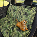 Green Tropical Palm Leaf Pattern Print Pet Car Back Seat Cover