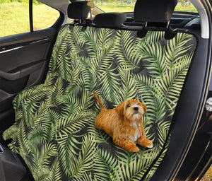 Green Tropical Palm Leaf Pattern Print Pet Car Back Seat Cover