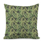 Green Tropical Palm Leaf Pattern Print Pillow Cover