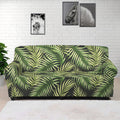 Green Tropical Palm Leaf Pattern Print Sofa Cover