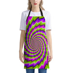 Green Twisted Moving Optical Illusion Apron