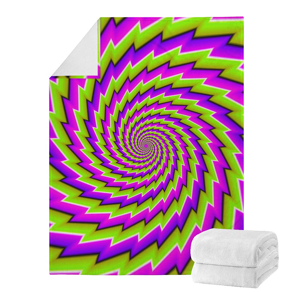 Green Twisted Moving Optical Illusion Blanket