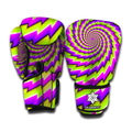 Green Twisted Moving Optical Illusion Boxing Gloves