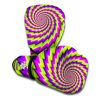 Green Twisted Moving Optical Illusion Boxing Gloves