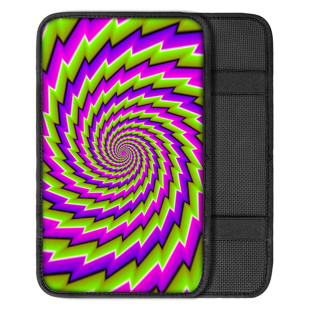 Green Twisted Moving Optical Illusion Car Center Console Cover