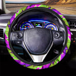 Green Twisted Moving Optical Illusion Car Steering Wheel Cover