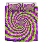 Green Twisted Moving Optical Illusion Duvet Cover Bedding Set