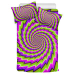 Green Twisted Moving Optical Illusion Duvet Cover Bedding Set