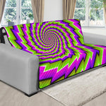 Green Twisted Moving Optical Illusion Futon Protector