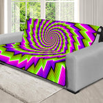 Green Twisted Moving Optical Illusion Futon Protector