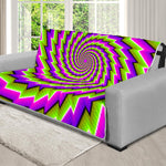 Green Twisted Moving Optical Illusion Futon Protector