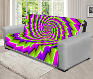 Green Twisted Moving Optical Illusion Futon Protector