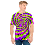 Green Twisted Moving Optical Illusion Men's T-Shirt