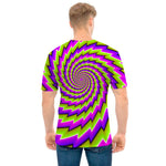 Green Twisted Moving Optical Illusion Men's T-Shirt