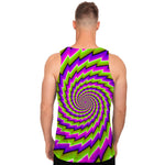 Green Twisted Moving Optical Illusion Men's Tank Top