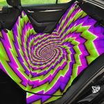 Green Twisted Moving Optical Illusion Pet Car Back Seat Cover