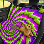 Green Twisted Moving Optical Illusion Pet Car Back Seat Cover