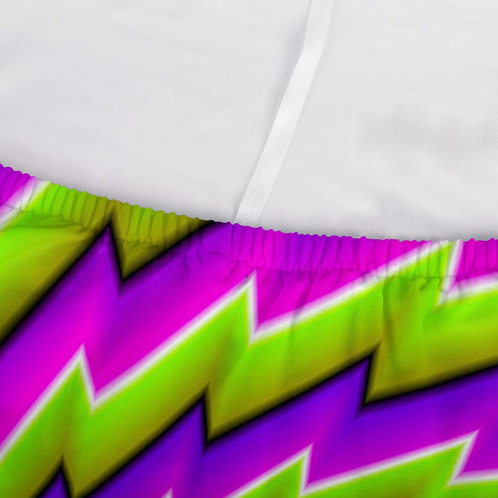 Green Twisted Moving Optical Illusion Sofa Cover