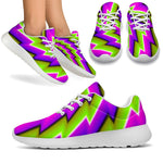 Green Twisted Moving Optical Illusion Sport Shoes GearFrost