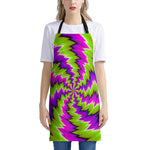 Green Vortex Moving Optical Illusion Apron