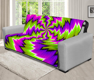 Green Vortex Moving Optical Illusion Futon Protector