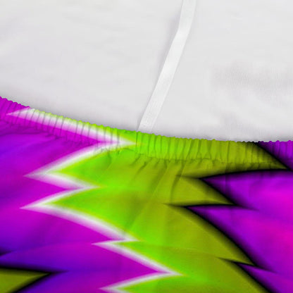 Green Vortex Moving Optical Illusion Sofa Cover