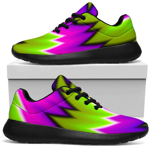 Green Vortex Moving Optical Illusion Sport Shoes GearFrost