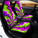 Green Vortex Moving Optical Illusion Universal Fit Car Seat Covers