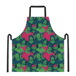 Green Walking Zombie Print Apron