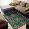 Green Walking Zombie Print Floor Mat