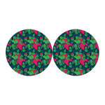 Green Walking Zombie Print Car Coasters