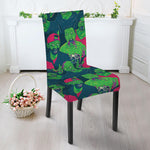 Green Walking Zombie Print Dining Chair Slipcover