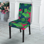 Green Walking Zombie Print Dining Chair Slipcover