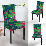 Green Walking Zombie Print Dining Chair Slipcover