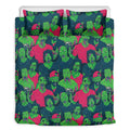 Green Walking Zombie Print Duvet Cover Bedding Set