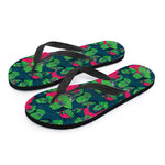 Green Walking Zombie Print Flip Flops