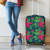 Green Walking Zombie Print Luggage Cover