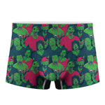 Green Walking Zombie Print Men's Boxer Briefs