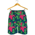 Green Walking Zombie Print Men's Shorts