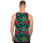 Green Walking Zombie Print Men's Tank Top