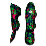 Green Walking Zombie Print Muay Thai Shin Guard