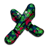 Green Walking Zombie Print Muay Thai Shin Guard