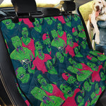 Green Walking Zombie Print Pet Car Back Seat Cover
