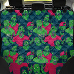 Green Walking Zombie Print Pet Car Back Seat Cover