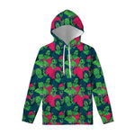 Green Walking Zombie Print Pullover Hoodie