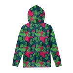 Green Walking Zombie Print Pullover Hoodie