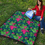 Green Walking Zombie Print Quilt