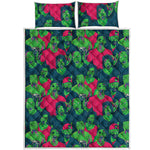 Green Walking Zombie Print Quilt Bed Set